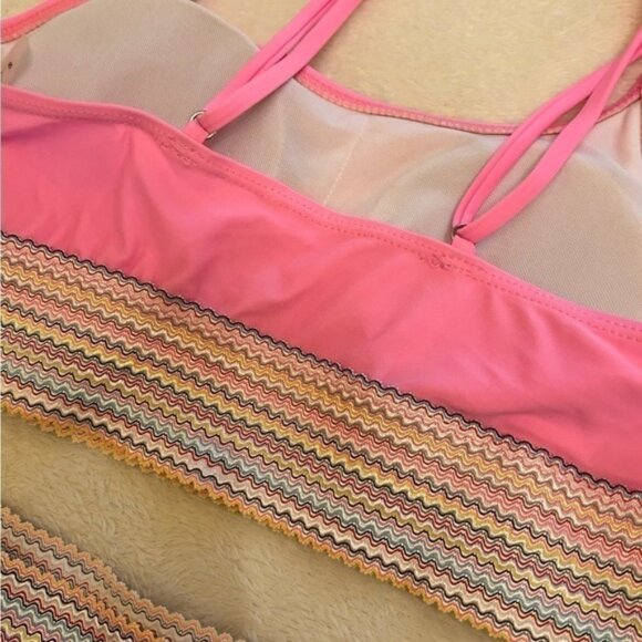 BARBIE PINK WITH MULTI COLOR BAND SZ SMALL - Picture 4 of 6